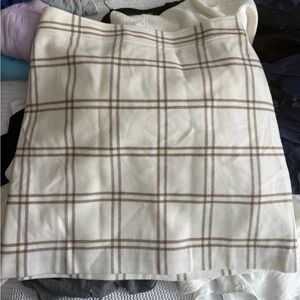 J. Crew plaid wool blend skirt